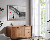 Banksy - Balloon Girl Mädchen mit Luftballon always hope Street Art