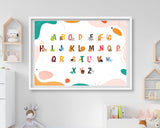 Abc Lernbild, Englisch Lernen, Dekoration Für Zuhause Oder Kindergarten