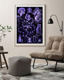 Ernst Haeckel - Kunstformen des Meeres in violett
