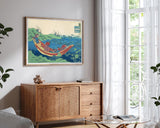 Katsushika Hokusai - Gedicht von Funya no Asayasu