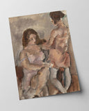 Jules Pascin - Zwei liebende Frauen in Unterwäsche