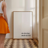 Freu dich nicht zu spät in Schwarzweiß